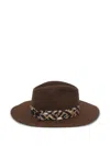Fendi Wool Hat In Brown
