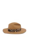 Fendi Wool Hat In Brown