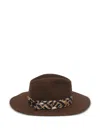 Fendi Wool Hat In Brown