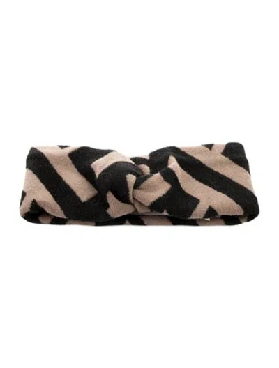 Pre-owned Fendi Wool Headband In Brown