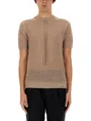 Fendi Wool Mesh Jumper In Beige