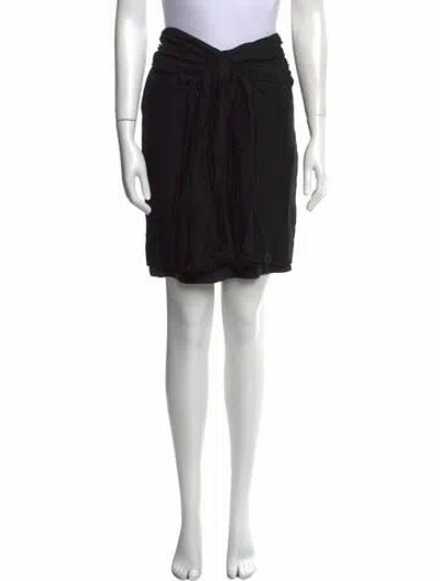 Pre-owned Fendi Wool Knee-length Skirt In Black