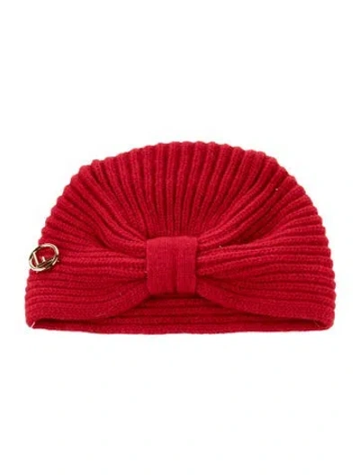 Pre-owned Fendi Wool Knit Beanie In Red