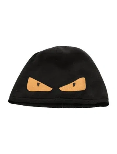 Pre-owned Fendi Wool Knitted Beanie In Black