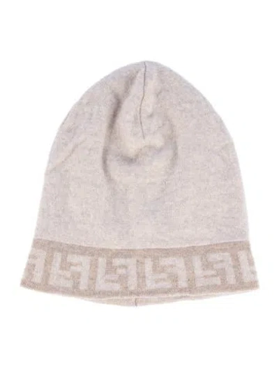 Pre-owned Fendi Wool Neutral Beanie
