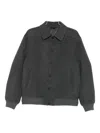 Fendi Double Wool Jacket With Ff Detail In Black
