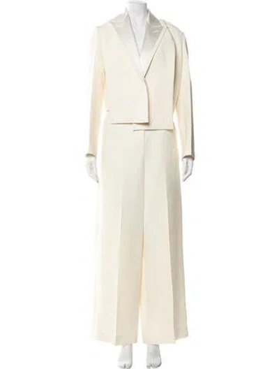 Pre-owned Fendi Wool Pant Set In Neutrals