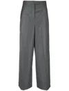 Fendi Wool Pants In Gray