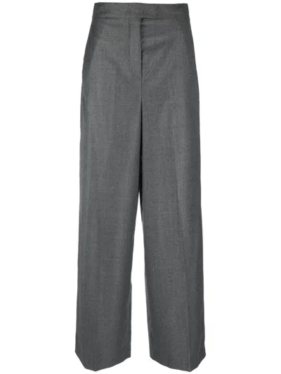 Fendi Wool Pants In Gray