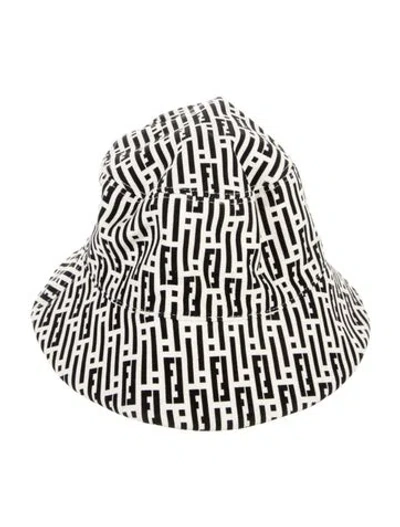 Pre-owned Fendi Wool Pattern Bucket Hat W/tags In Multi