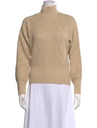 Pre-owned Fendi Wool Patterned Sweater W/ Tags In Neutrals