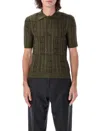 Fendi Ff Wool Blend Lurex Polo