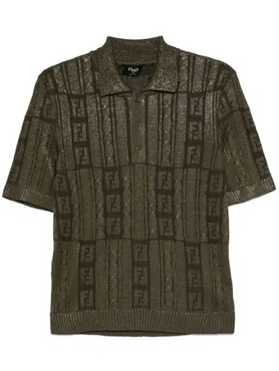 FENDI FENDI WOOL POLO SHIRT