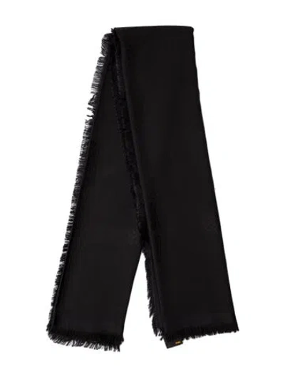 Pre-owned Fendi Wool Scarf In Black