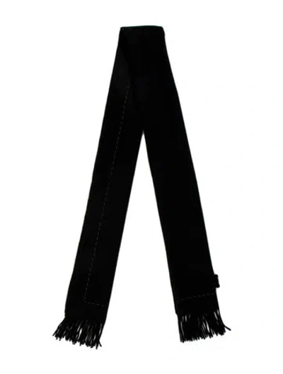 Pre-owned Fendi Wool Scarf In Black