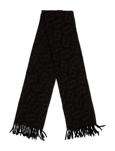 Pre-owned Fendi Wool Scarf In Brown