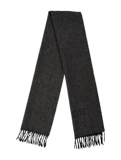 Pre-owned Fendi Wool Scarf In Grey