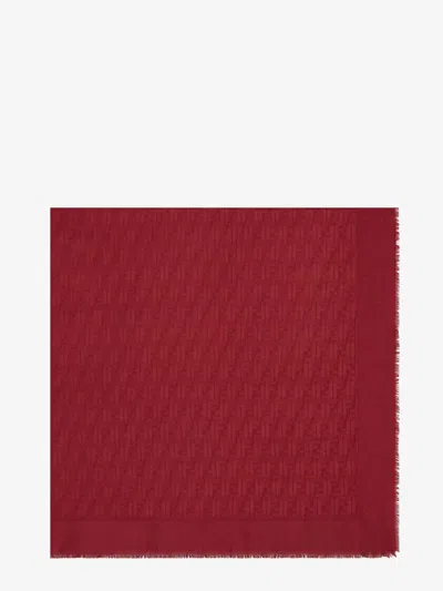 Fendi Wool Scarf In Red