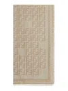 Fendi Wool Shawl In Brown