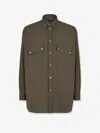 Fendi Wool Shirt With Back Yoke And Chest Pockets