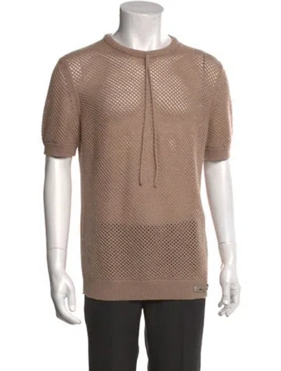 Pre-owned Fendi Wool Short Sleeve Shirt In Neutral