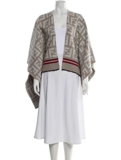 Pre-owned Fendi Wool Striped Sweater In Multi