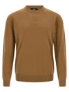 Fendi Wool Sweater Sweaters And Cardigans Beige In Blue