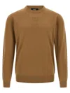 Fendi Ff Pocket Sweater Sweaters And Cardigans Beige In Brown