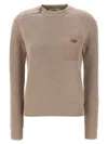 Fendi Wool Sweater Sweaters And Cardigans In Gray