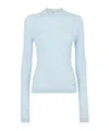 Fendi Wool Sweater In Light Blue