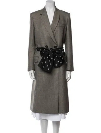 Pre-owned Fendi Wool Trench Coat