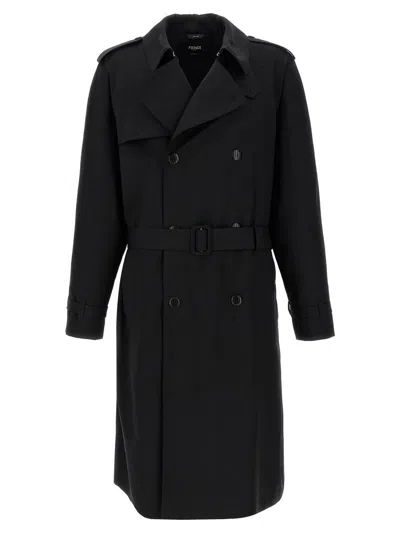 FENDI FENDI WOOL TRENCH COAT