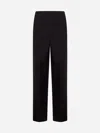 Fendi Wool Trousers In Aubergine