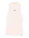 Fendi Wool Turtle-neck Top In White