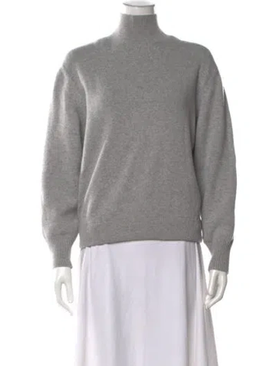 Pre-owned Fendi Wool Turtleneck Sweater In Grey