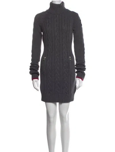 Pre-owned Fendi Wool Turtleneck Sweater In Grey