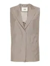 Fendi Kid Vest In Gris Claro