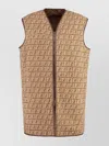 Fendi Ff Teddy Maxi Vest In Nude