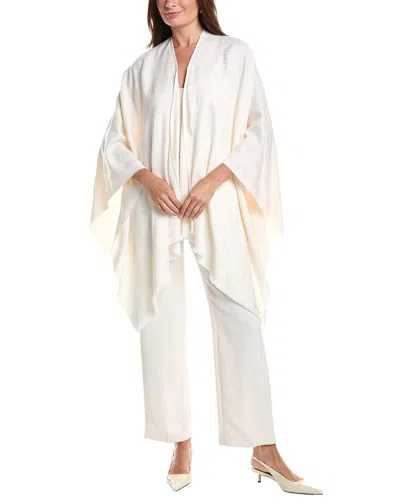 Fendi Wool-blend Poncho In White