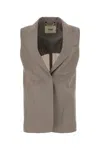 Fendi Wool-blend Tailored Vest In Brown