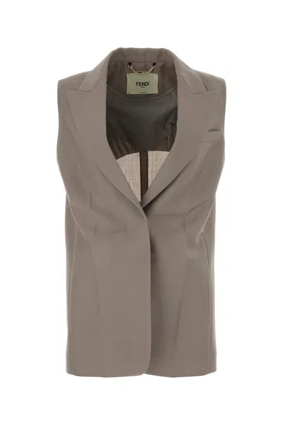 FENDI FENDI WOOL-BLEND TAILORED VEST