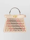 Fendi Women Peekaboo Iseeu Small Leather Crossbody Bag In Multi