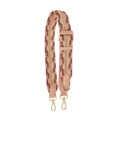 Fendi Woven Shoulder Straps In Color