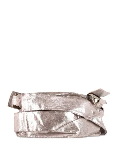 Pre-owned Fendi Wrap Around Leather Shoulder Bag In Pink