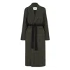 Fendi Wrap Type Cocoon Coat In Black