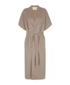Fendi Wrapped Two-sided Coat In Nude
