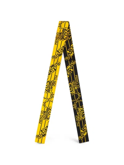 Fendi Wrappy Graphic-print Scarf In Yellow