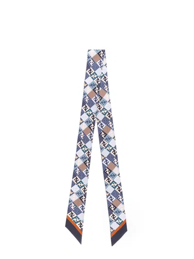 Fendi Wrappy Silk Bandeau In Multi