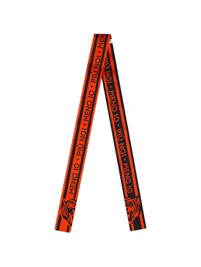 Fendi Wrappy Tiger-print Scarf In Orange
