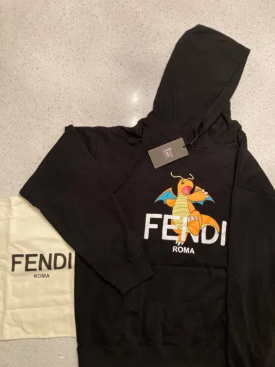 Pre-owned Fendi X Frgmt X Pokémon Black Large Men's Sweatshirt, (exclusive) & In Hand